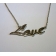 Collana Names argento platinato Love